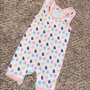Monica and Andy bear romper